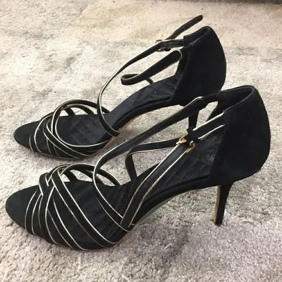 10 NWOB Suede Sandals Breanna 85Mm Tory Burch - Picture 3 of 8